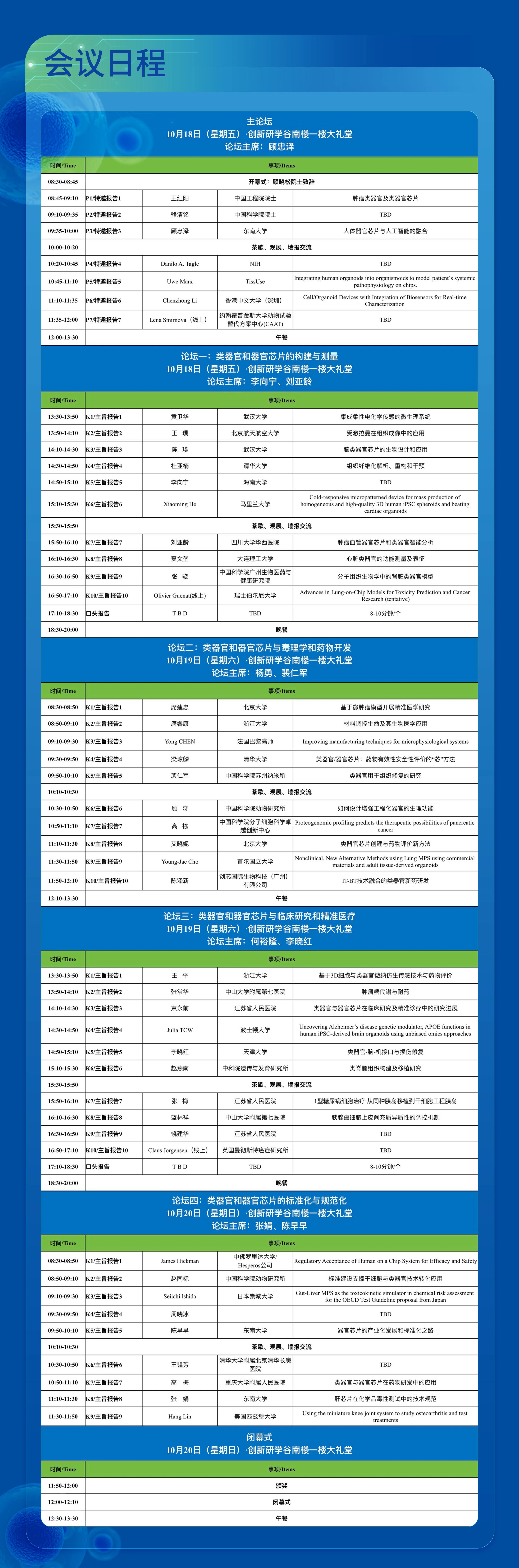 【投稿延长至26日】2024微生理系统国际研讨会暨第七届类器官与器官芯片学术会议火热报名中